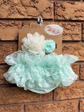 So Dorable Lace Ruffle Diaper Cover Set